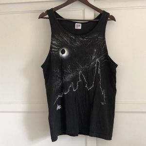 Men’s vintage mountain images tank - Size L